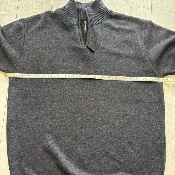 True Rock 1/4 Zip Blue Black Pullover Sweater Size Large - Picture 9 of 10
